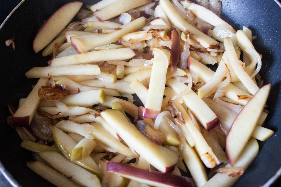 Caramelize the apples