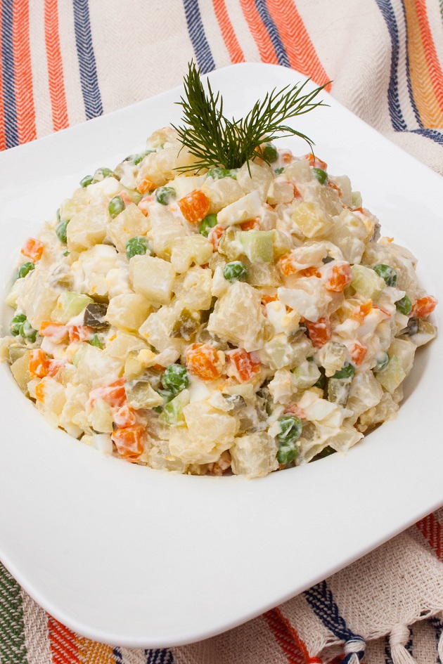 Russian Famous Potato Salad - Olivier