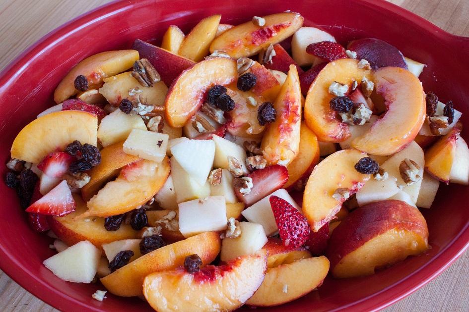 Fruits with Raisins and Pecans