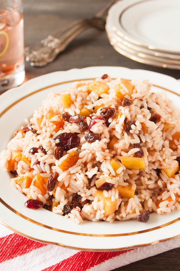 Sweet Rice with Dried Fruits and Apples