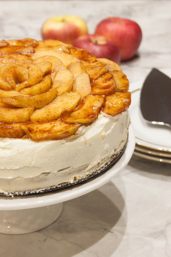 Flavorful and tender Apple Cheesecake
