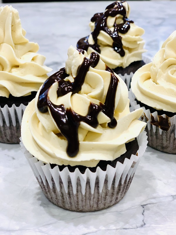 Delicious Chocolate cupcakes with Coffee Buttercream
