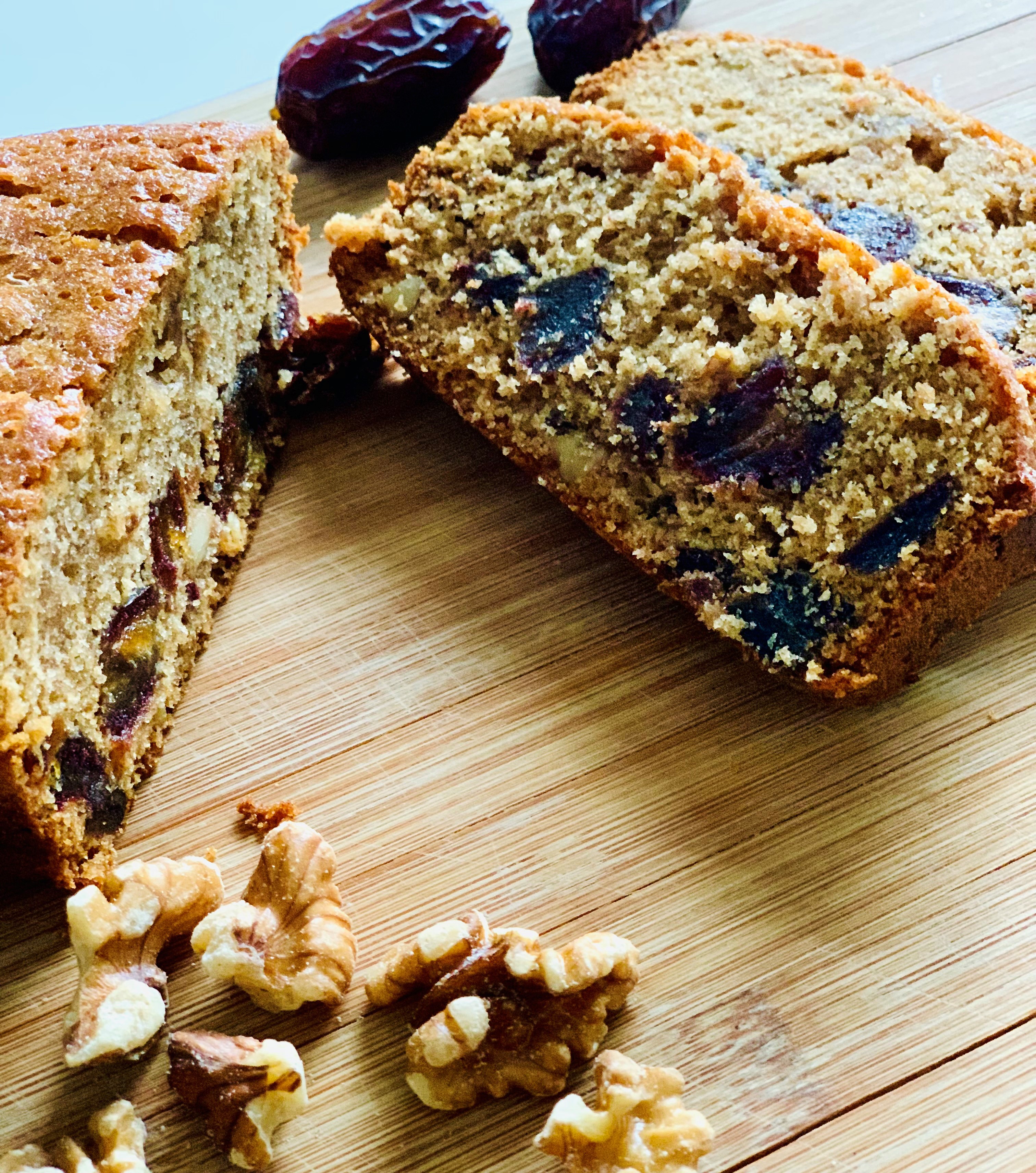 Honey Dates and Walnuts Loaf 