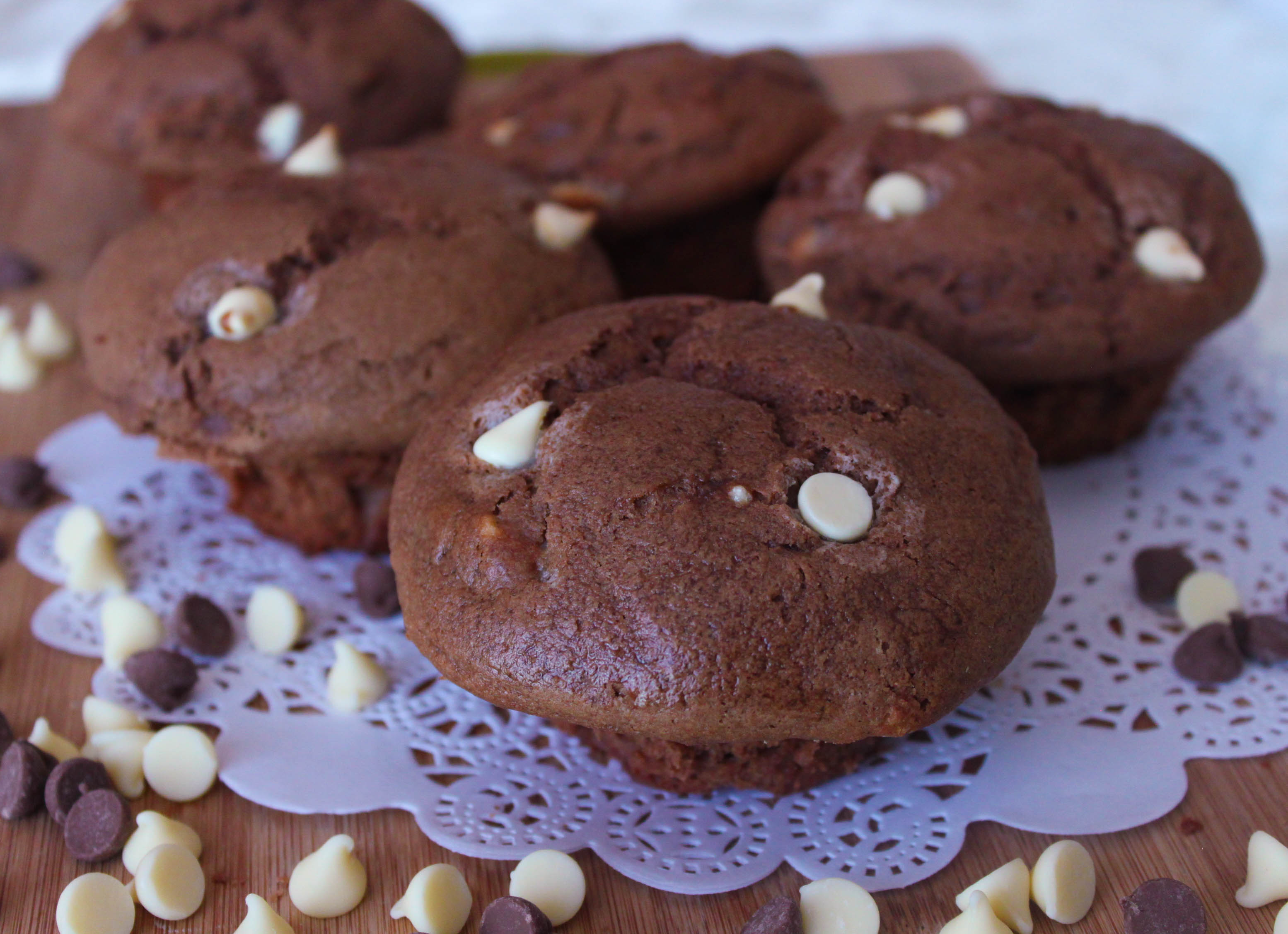 Triple chocolate muffins - soft, delicious and easy to make.