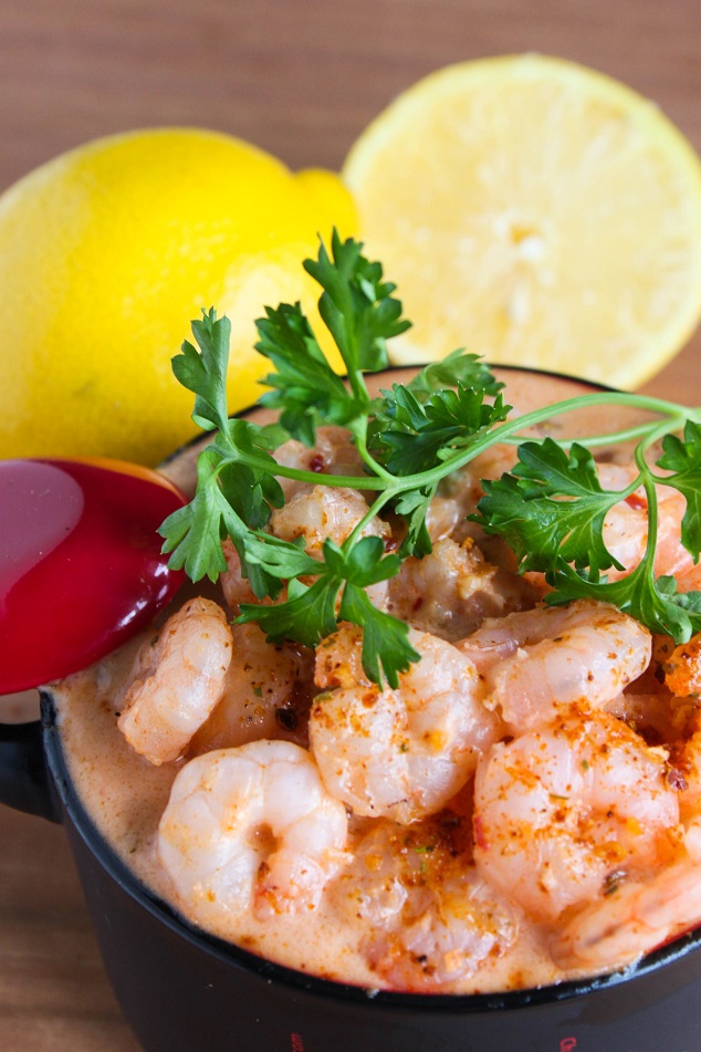 Spicy Shrimp in a Creamy Seafood Sauce