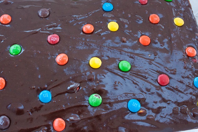 Chocolate Brownie butter with M&M's