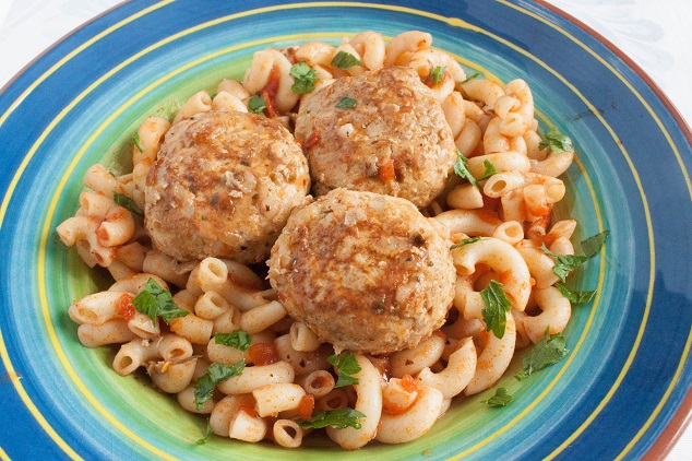 Delicious and Tender Chicken Meatballs with Rice